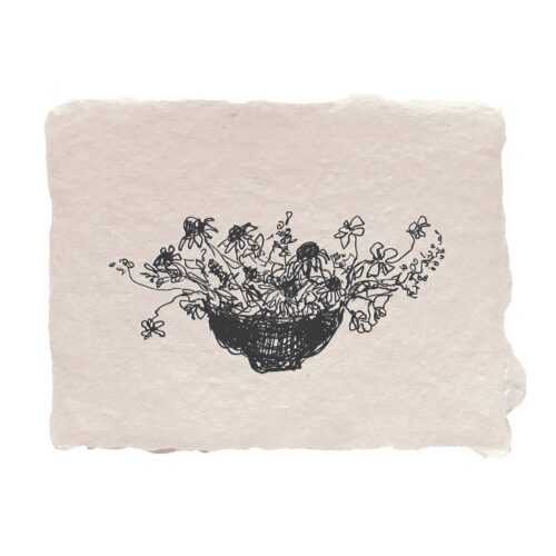 farmette - bowl of flowers note card