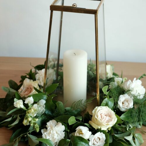 Jane Table Wreath with Flowers