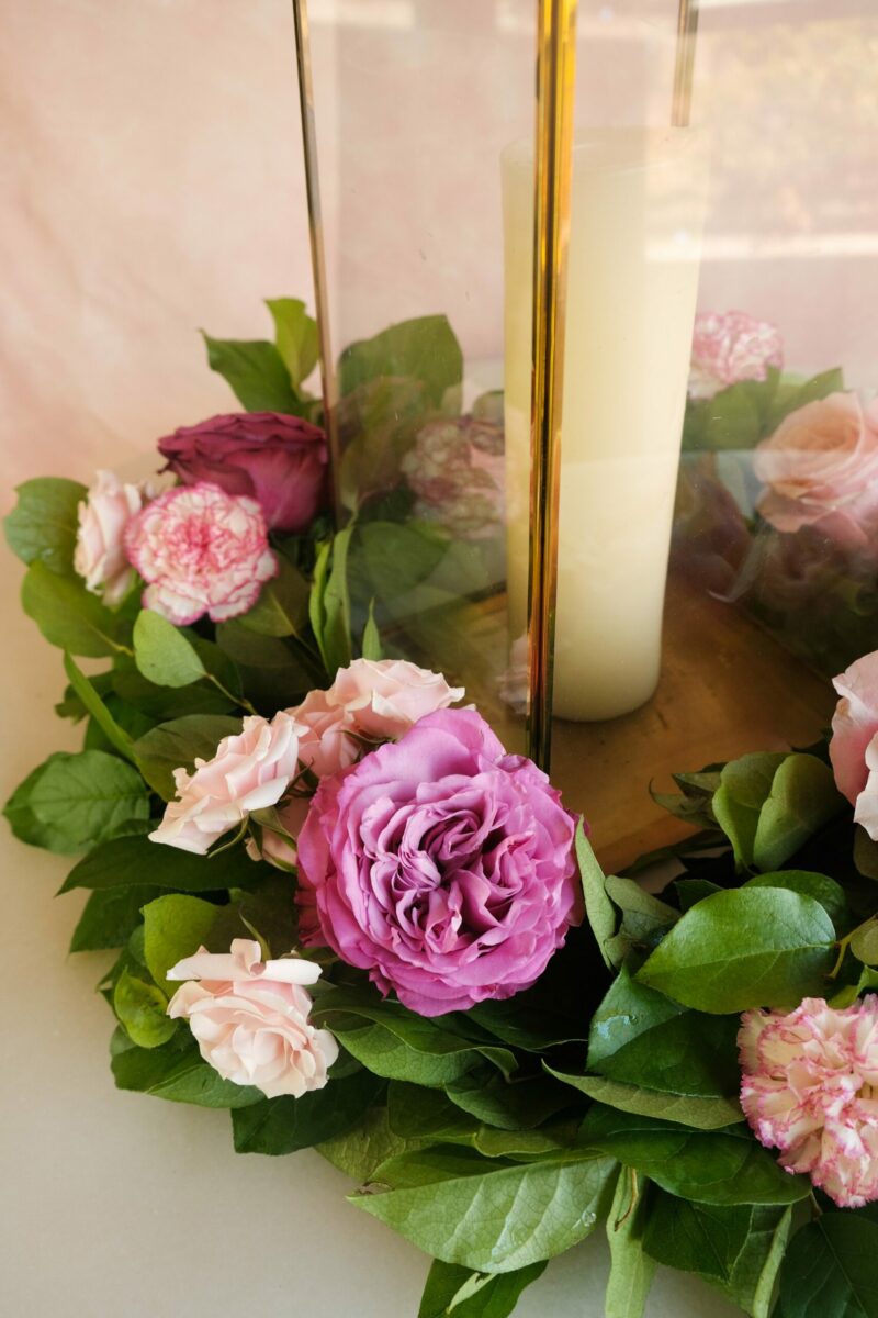 Kennedy Table Wreath with Flowers