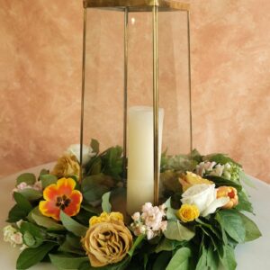 Billie Table Wreath with Flowers
